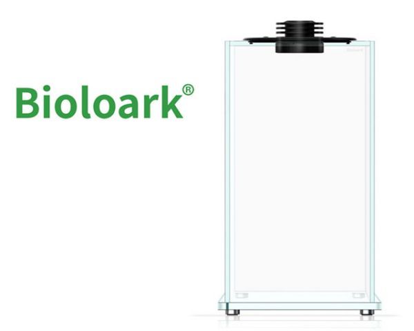 Bioloark Bio Bottle FD200 – Wabi‑Kusa Mini Aqua‑Terrarium mit LED, verstellbarer Lüftung, 20 x 20 x 35 cm