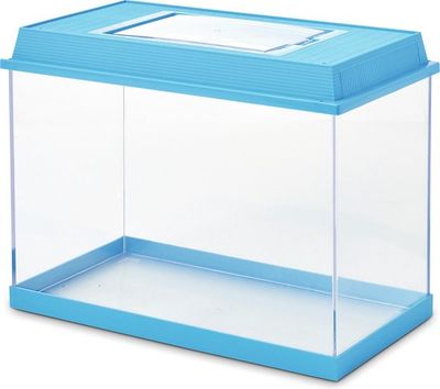 Savic Faunabox XL – 20 L, 41 x 23 x 29 cm, blau – Transparentes Kunststoff‑Terrarium mit Lüftung und Fütterungstür