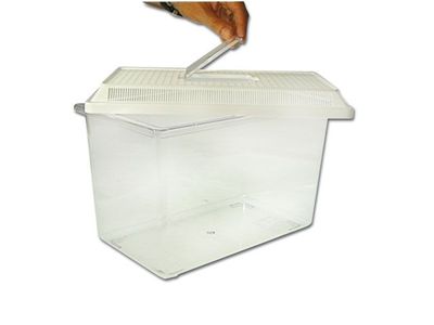 Savic Terrarium mit Deckel 10 L – 34 x 20 x 22 cm, mit Haltegriff, für Zucht, Hälterung &amp; Transport