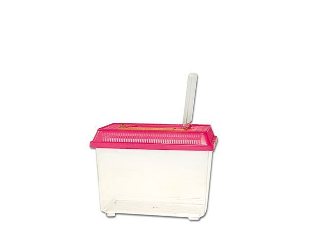 Savic Terrarium Fauna‑Box 2,5 L – 20 x 14 x 14 cm, mit Deckel &amp; Haltegriff, für Zucht/Hälterung/Transport