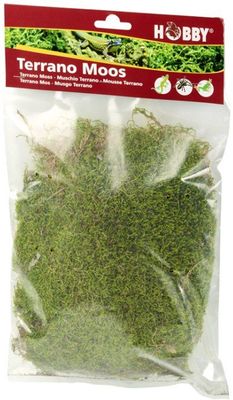 Terrano Moos Natural Moss – 100 % natürliches Terrarium‑Moos auf Vlies, zuschneidbar, feuchtigkeitsstabilisierend