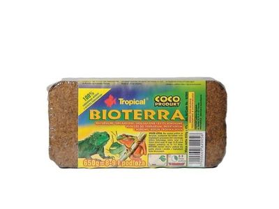 Kokos BIOTERRA 650g Tropical – natürliches Terrarium-Substrat aus Kokosfasern