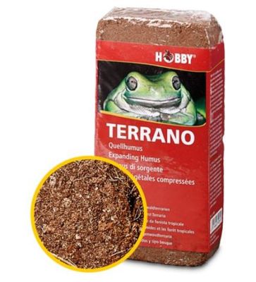 Terrarium Quellhumus 2x 4 l HOBBY – gepresster Substratblock für Spinnen &amp; Pflanzen