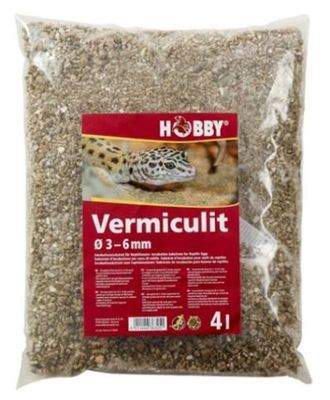 Terrarium Vermiculit Ø 3-6 mm 4 l HOBBY – Substrat für Reptilieneier-Inkubation
