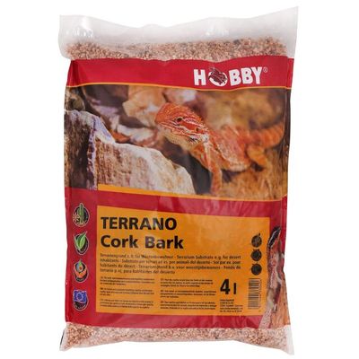 Terrano Cork Bark 4 l HOBBY – Tarrarium-Korkrinde für Wald- und Savannenreptilien