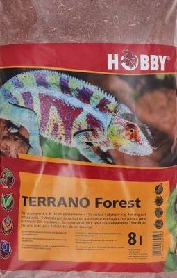 Terrano Forest 8 l – feuchtigkeitspeicherndes Terrarium-Bodensubstrat für Wald- und Regenwaldbewohner