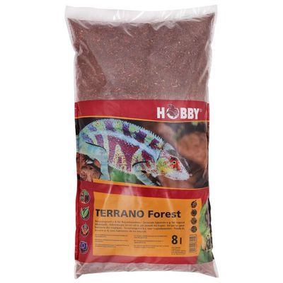 Terrano Forest 8 l – feuchtigkeitspeicherndes Terrarium-Bodensubstrat für Wald- und Regenwaldbewohner