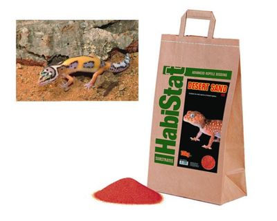 Habistat Desert Wüstensand rot 10 kg – natürlicher Bodengrund für Wüstenterrarien