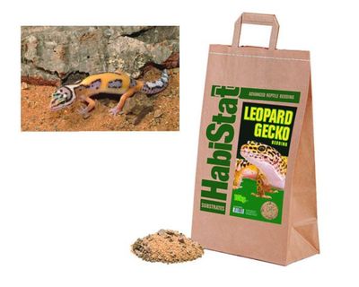 Habistat Leopardgecko Einstreu 10 kg – natürliche Einstreu für Leopardgeckos und Wüstenarten
