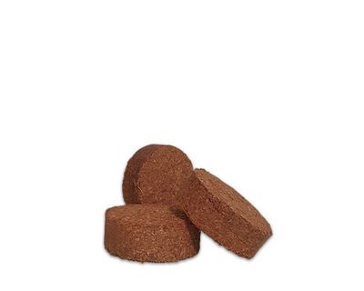 Kokos Mulch Tabs 55 mm – 500 Stück, ca. 450 ml für Terrarien