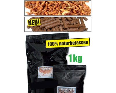 Gammarus (Bachflohkrebse) 1 kg – natürlicher Protein- und Carotinoidlieferant