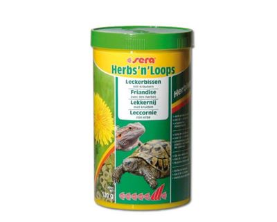 sera Herbs n Loops nature 1000 ml – Getrocknete Kräutermischung und Loops für Landschildkröten