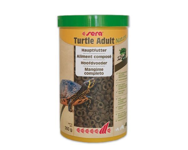 sera Turtle Adult Nature 1000 ml – Natürliches, nachhaltiges Futter für adulte Lands- und Wasserschildkröten