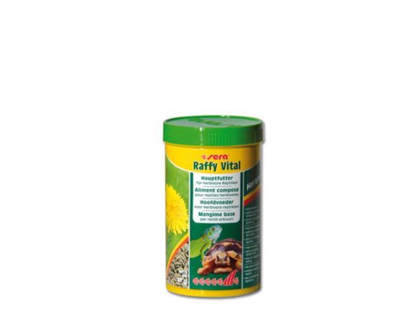 sera raffy Vital nature 250 ml – Hauptfutter für Landschildkröten und herbivore Reptilien