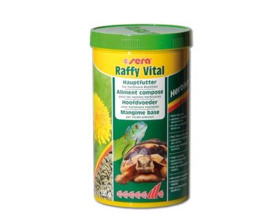 sera raffy Vital nature 1000 ml – Hauptfutter für Landschildkröten und herbivore Reptilien