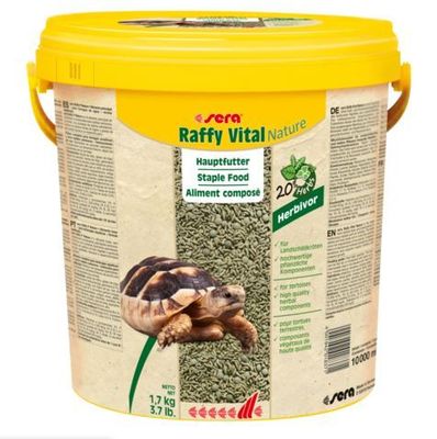 sera raffy Vital nature 10 Liter – Hauptfutter für Landschildkröten und herbivore Reptilien