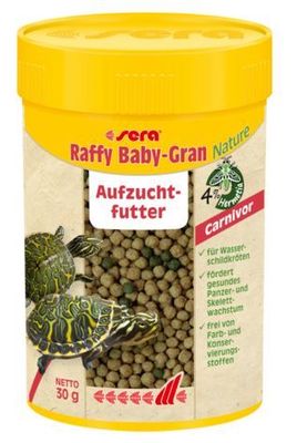 sera Raffy Baby-Gran Nature 100 ml – Aufzuchtfutter für junge fleischfressende Reptilien
