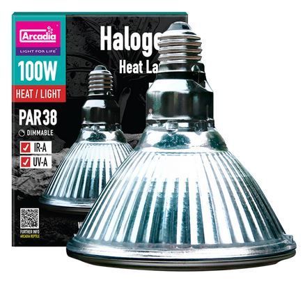Arcadia Halogen Basking Spot 100 W E27 – Leistungsstarke, dimmbare Halogen-Wärmelampe