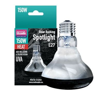 Arcadia Solar Basking Spotlight 150 W – Fokussierter Wärmespot für Wüstenreptilien