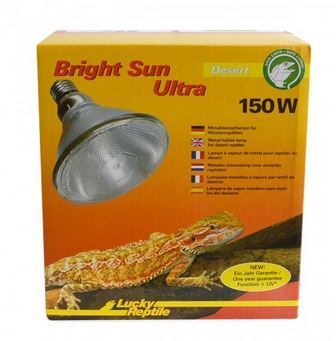 Bright Sun ULTRA Desert 150 W Metalldampflampe E27 – Hochleistungslampe für grosse Terrarien