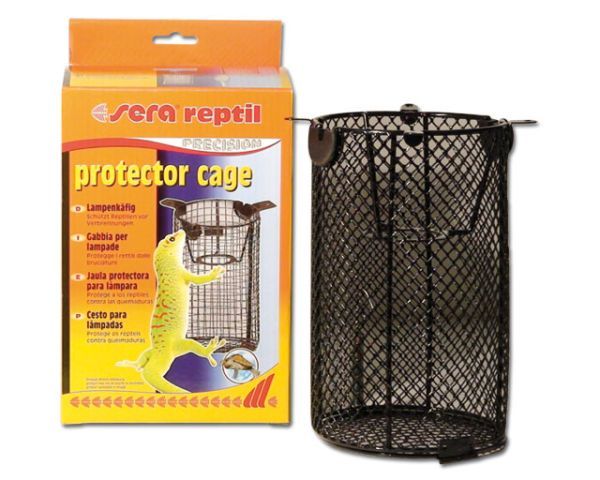 sera reptil protector cage – Schutzkäfig Ø 12 cm, Höhe 22 cm für Leuchtmittel und Heizstrahler