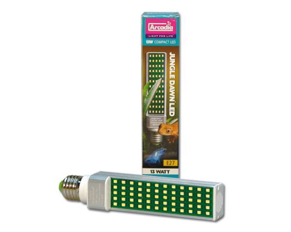 Arcadia Jungle Dawn LED 13 W – Pflanzenbeleuchtung 6,5–7 K, drehbar um 300°, energieeffizient
