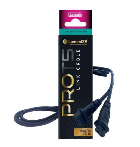 Arcadia LumenIZE Link Kabel T5 zu T5 – 1,2 m Verbindungskabel mit Wasserschutz für LumenIZE Systeme