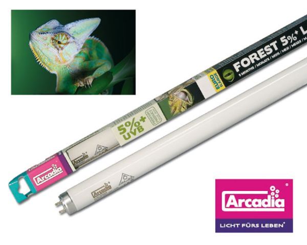 Arcadia Euro-Range Forest 5 % UVB Röhre 30 W – 90 cm T8 für Waldreptilien
