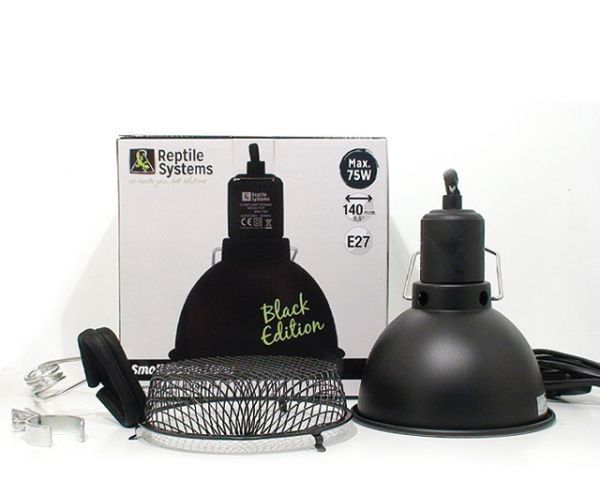 Reflektor Klemmbar 140 mm 75 W Black Edition – Keramikfassung mit Reflektor, E27