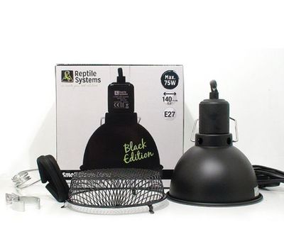 Reflektor Klemmbar 140 mm 75 W Black Edition – Keramikfassung mit Reflektor, E27