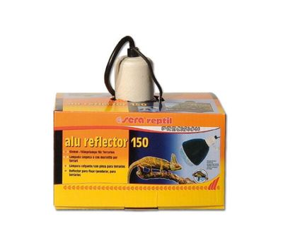 sera reptil alu reflector 150 – Klemm- und Hängelampe mit E27 Keramikfassung, 15 cm Durchmesser