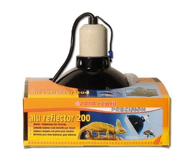 sera reptil alu reflector 200 – Klemm- und Hängelampe mit E27 Keramikfassung, 20 cm Durchmesser