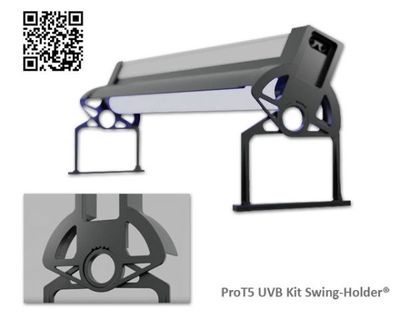 ProT5 UVB Kit Swing-Holder® – Winkelverstellbare Halterung für T5 Leuchtbalken von Arcadia