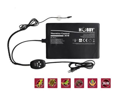 Thermica Control 36 W – Digitale Heizmatte mit Temperaturregler für Terrarien, IP67