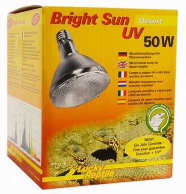 Lucky Reptile Bright Sun UV Desert 50 W – Tageslichtlampe 6000K für Wüstenreptilien