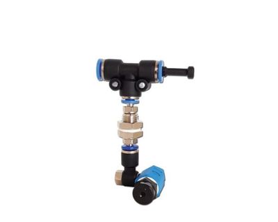 Sprühregendüse BL – 360° schwenkbare Blue-Line Sprühdüse mit T-Verbinder &amp; Stopfen