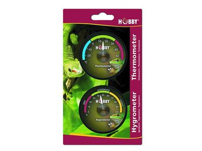 Analoges Hygrometer &amp; Thermometer HOBBY – Selbstklebend, präzise Messwertanzeige