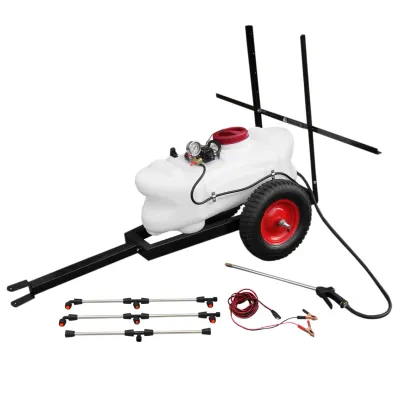 100L Sprühgerät Anhänger 12V – Robuster Pflanzensprüher mit 9 Bar Pumpendruck und großem Tank