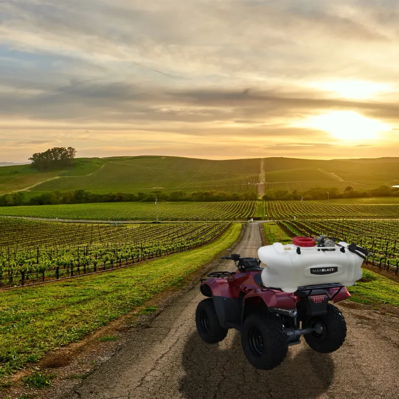 ATV Quad Sprühgerät 60L – Leistungsstarker 12 Bar Düngersprüher mit 6 Düsen und 12V Anschluss