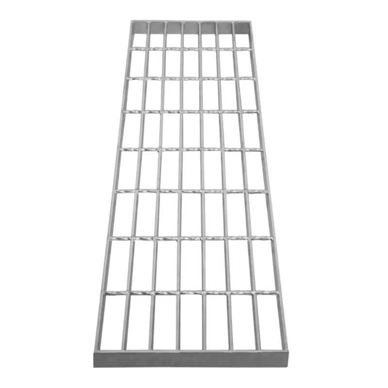 Verzinkter Stahlgitterrost 80x24 cm, 4 mm stark, 192 kg Tragfähigkeit