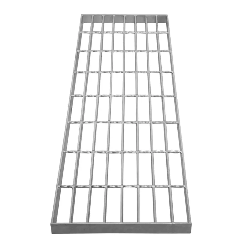 Verzinkter Stahlgitterrost 80x27 cm, 4 mm stark, 216 kg Tragfähigkeit