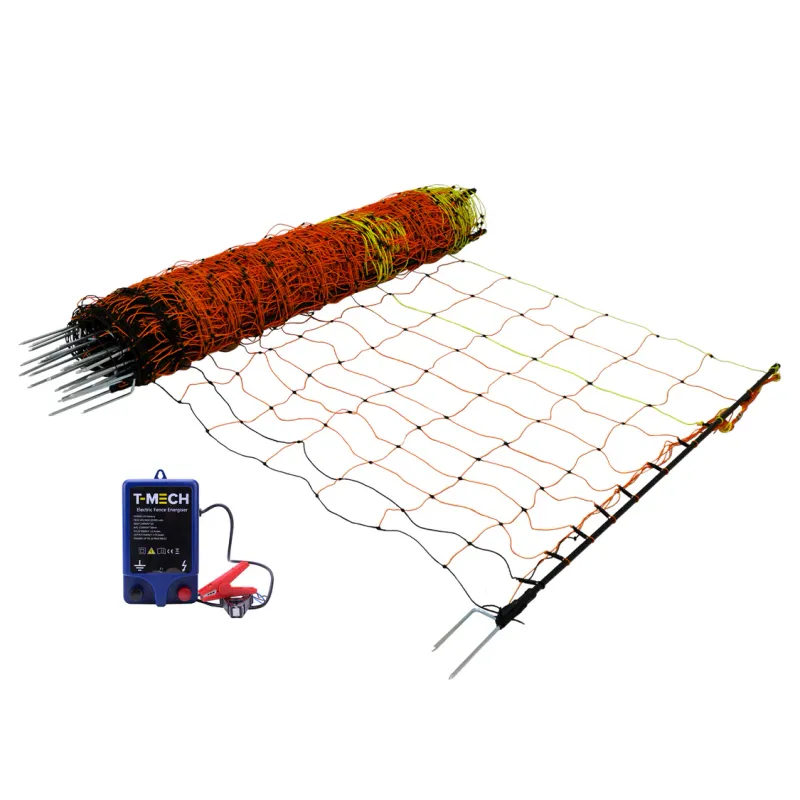 Elektrisches Geflügelnetz 50 m, 120 cm hoch mit 10&#39;000 V Weidezaungerät &amp; Zubehör