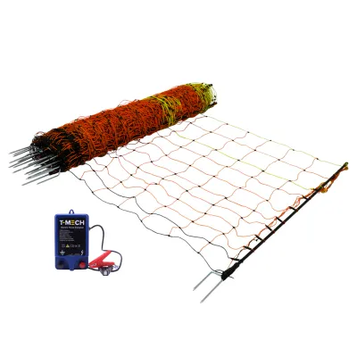 Elektrisches Geflügelnetz 50 m, 120 cm hoch mit 10&#39;000 V Weidezaungerät &amp; Zubehör