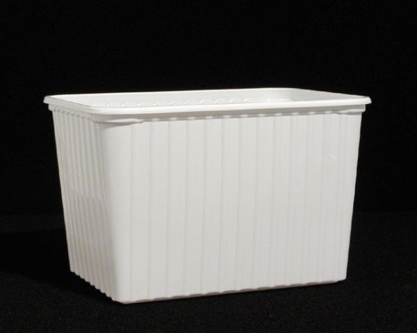Zucht-Box 18x13x11,5 cm weiss, Becher mit / ohne Deckel