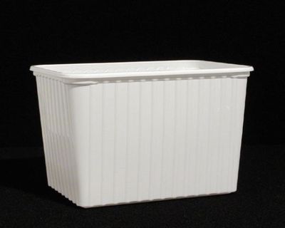 Zucht-Box 18x13x11,5 cm weiss, Becher mit / ohne Deckel