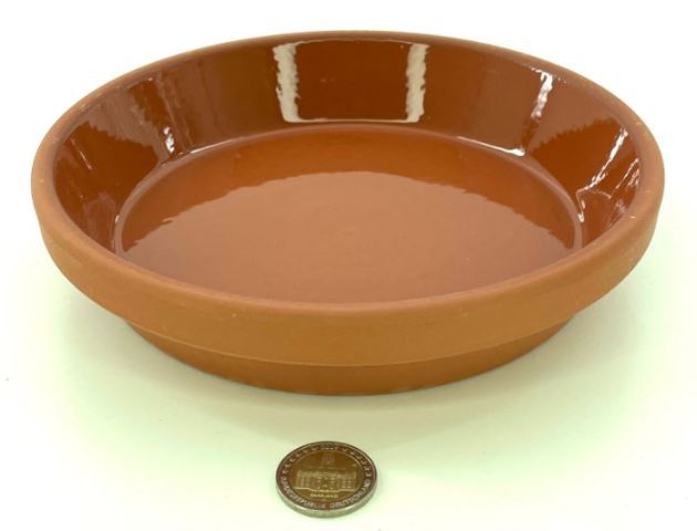 Futterschale glasiert 19,9 x 4,0 cm – robuste Futter- &amp; Trinkschale für Terrarium &amp; Nager