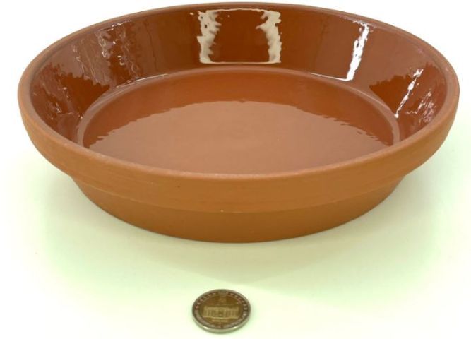 Futterschale glasiert 25 x 5,3 cm – Futter- &amp; Trinkschale für Terrarium &amp; Nager