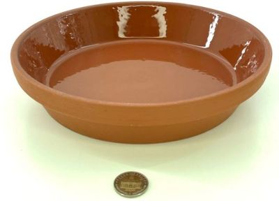 Futterschale glasiert 25 x 5,3 cm – Futter- &amp; Trinkschale für Terrarium &amp; Nager