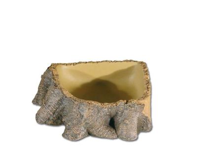 Trinkschale Stump 1 15 x 14 x 4 cm – Wurzelimitierende Optik, HOBBY