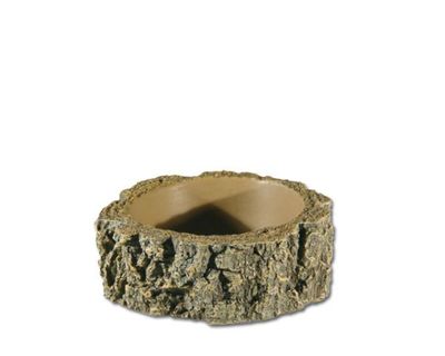 Trinkschale Bark 2 15 x 14 x 6 cm – Rindenimitierende Optik, HOBBY